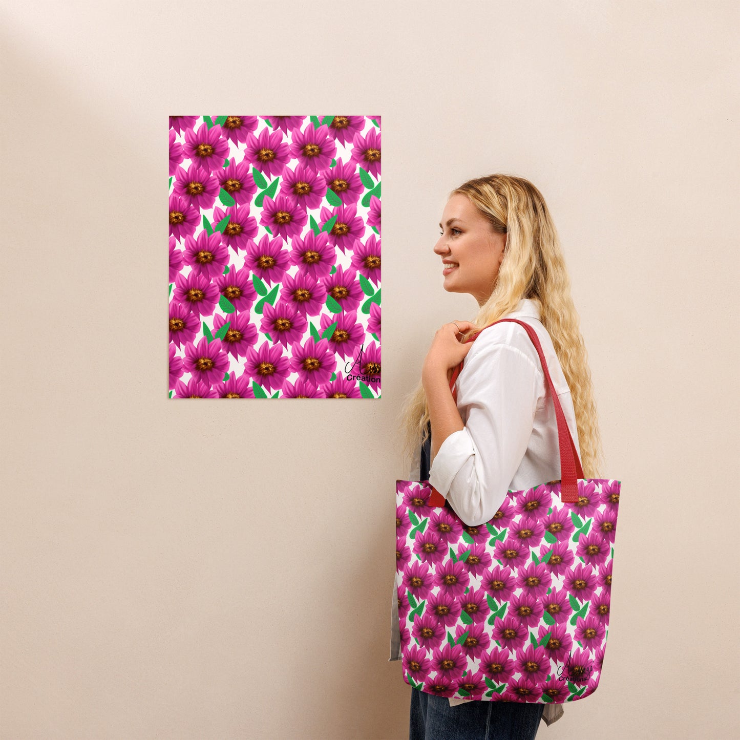 Tote bag "Dahlia Printania"
