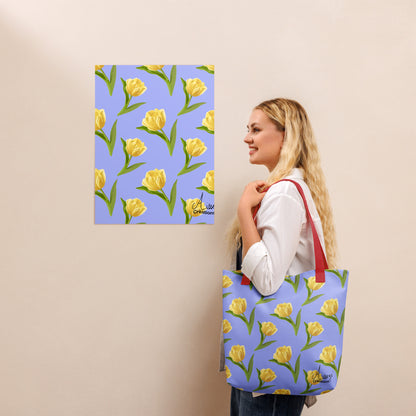 Tote bag "Les tulipes jaunes"