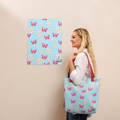 "Butterflies and Daisies" Tote Bag