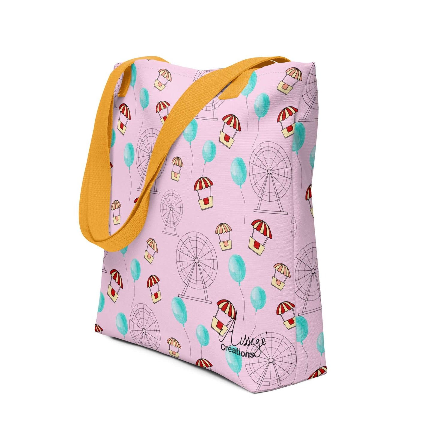 "Funfair and cotton candy" tote bag