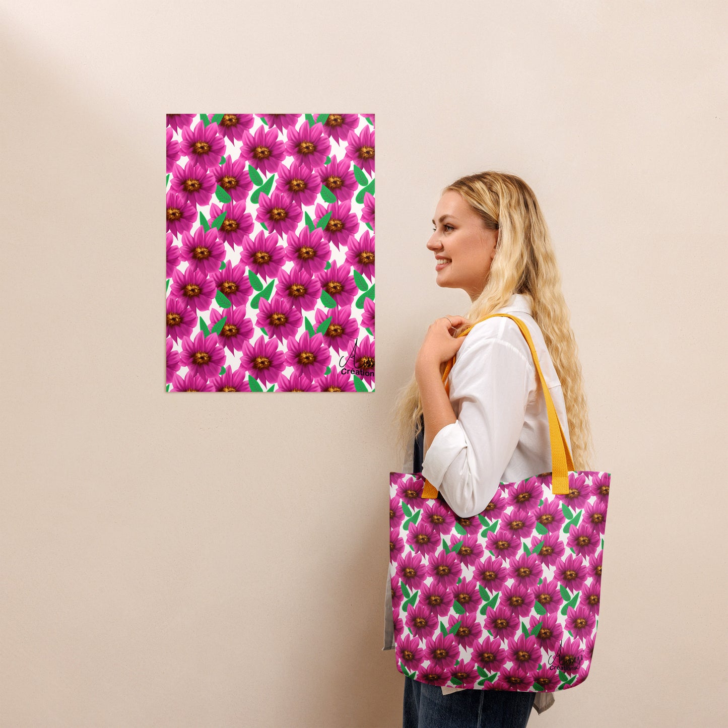 Tote bag "Dahlia Printania"