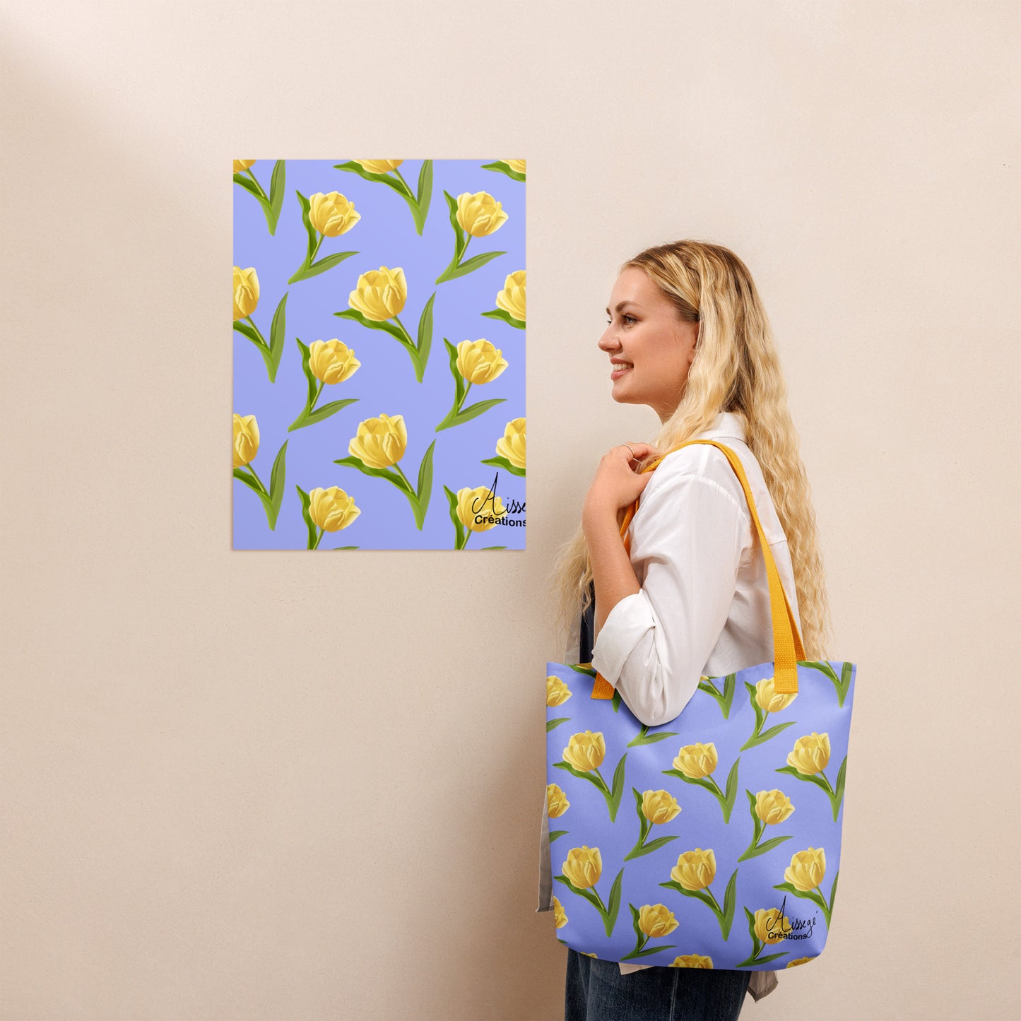 Tote bag "Les tulipes jaunes"