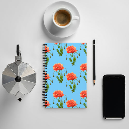 Carnet à spirale "Coquelicots"