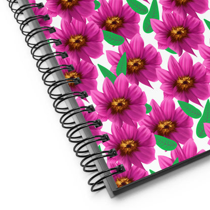 Carnet à spirale "Dahlia Printania" - Default Title - Aissegé Créations