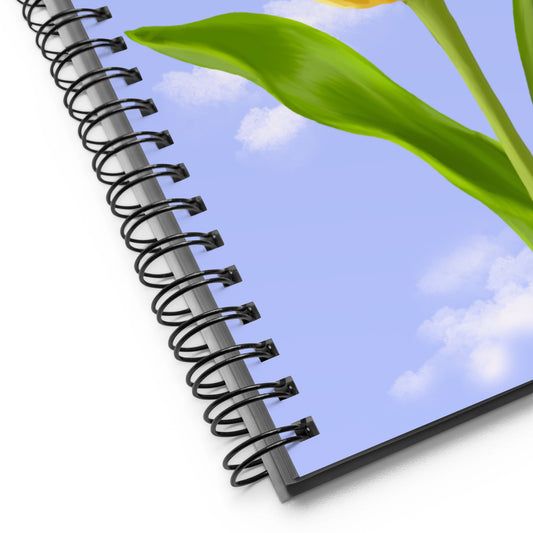 "Large Yellow Tulip" Spiral Notebook