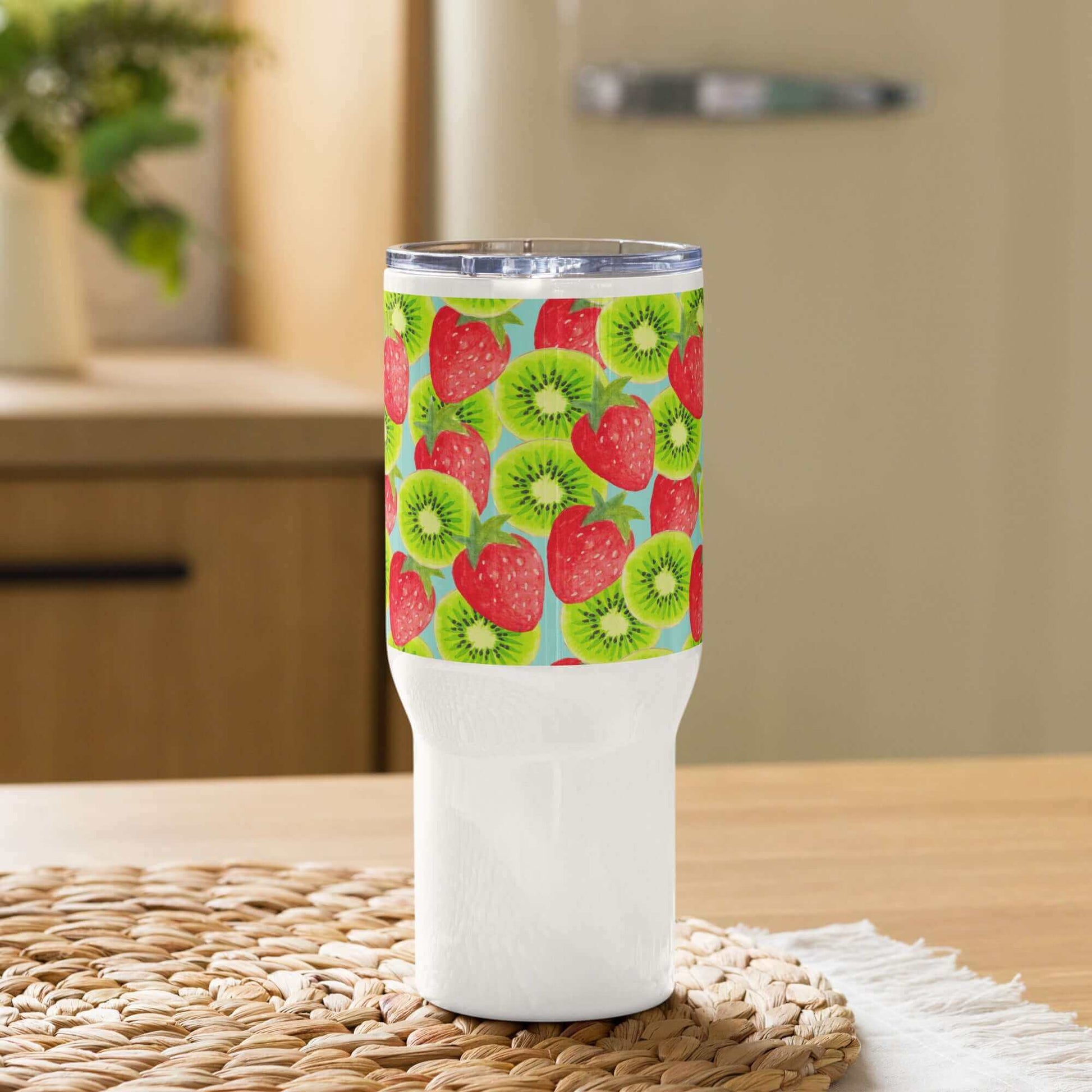 Mug Kiwi-fraises - Élégance & Confort pour vos boissons