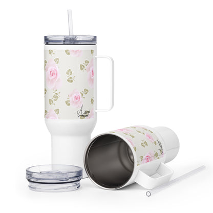 Mug avec anse "Roses douceur"
