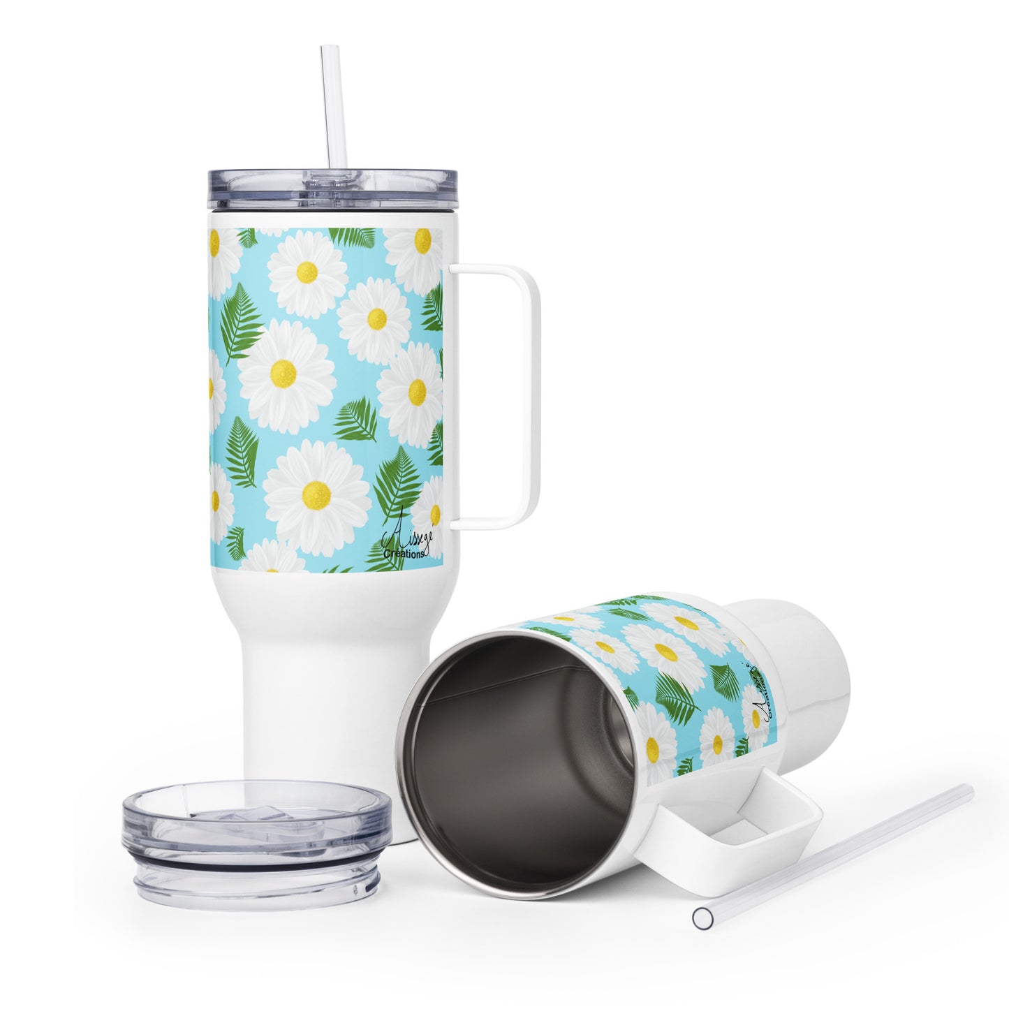 Mug avec anse "Les Marguerites"