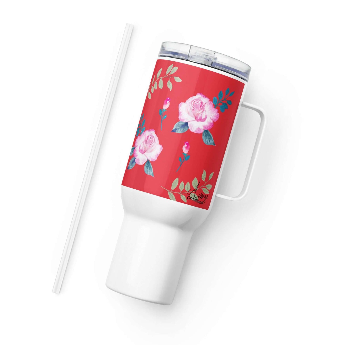 Mug avec anse "Roses du jardin"