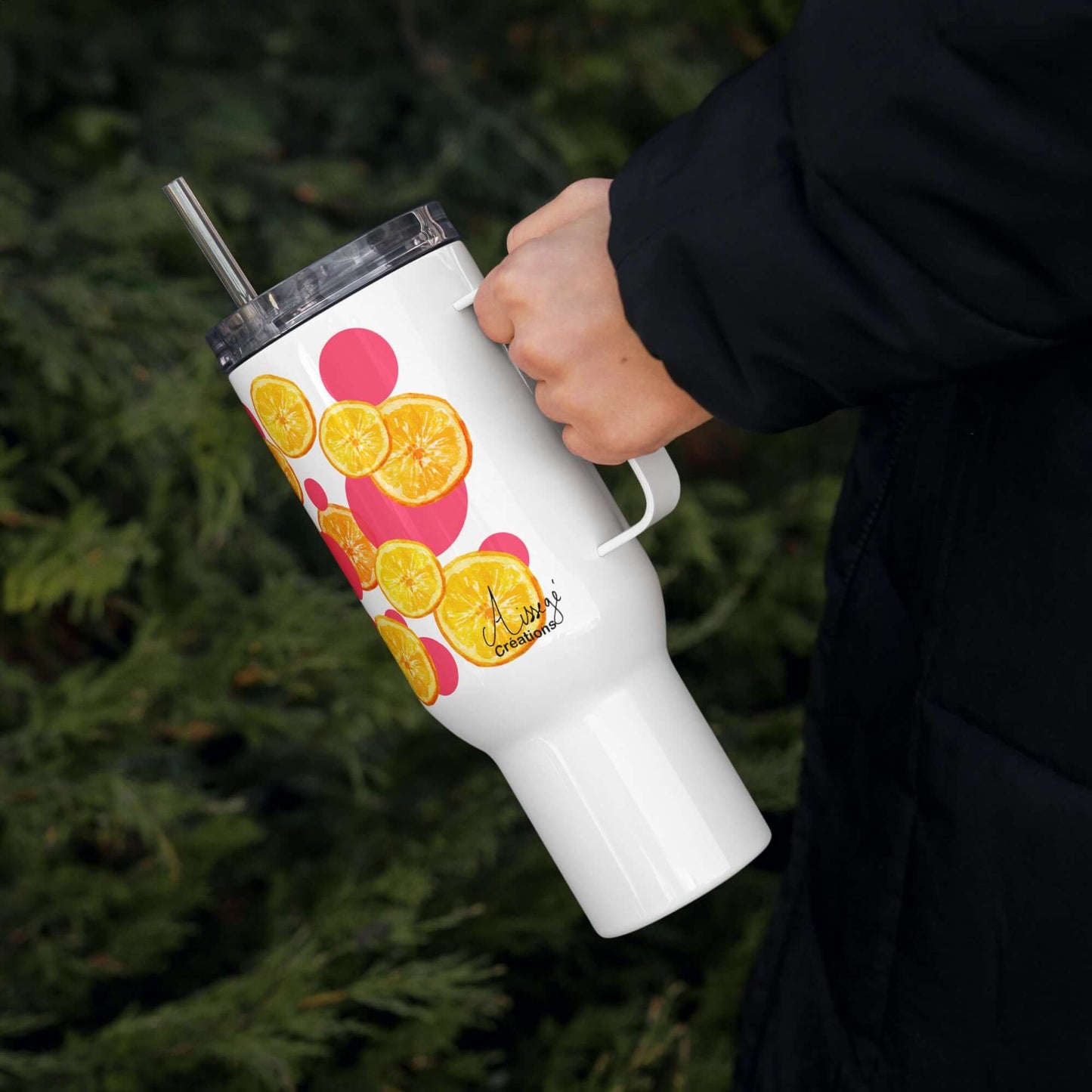 Mug avec anse "Oranges acidulées"