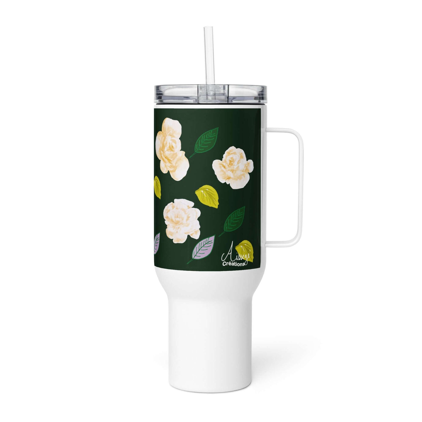 Mug avec anse "Roses d'Or"