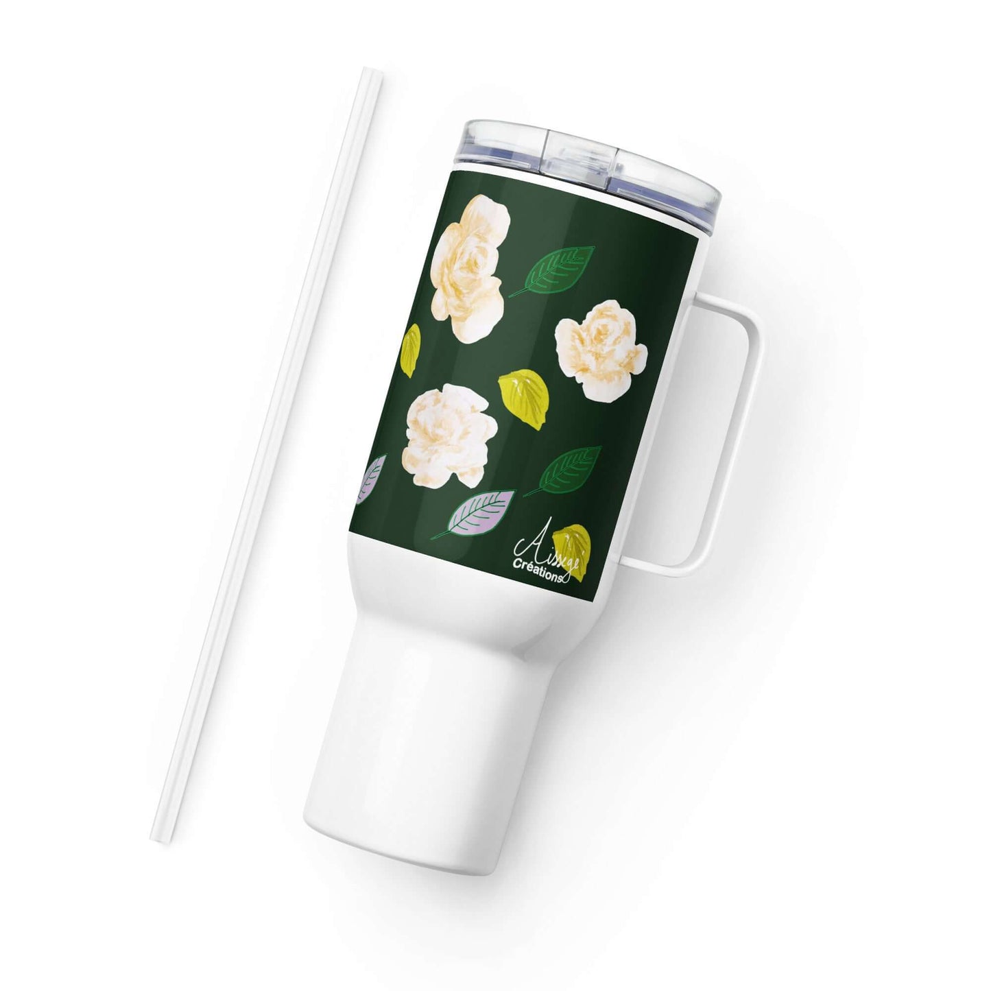 Mug avec anse "Roses d'Or"