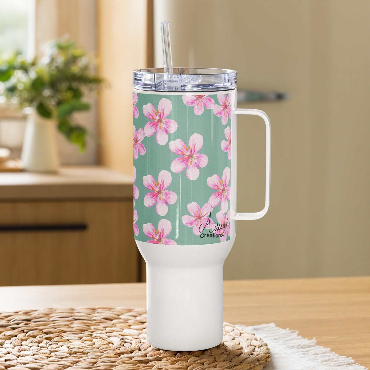 Mug avec anse "Petites Fleurs"