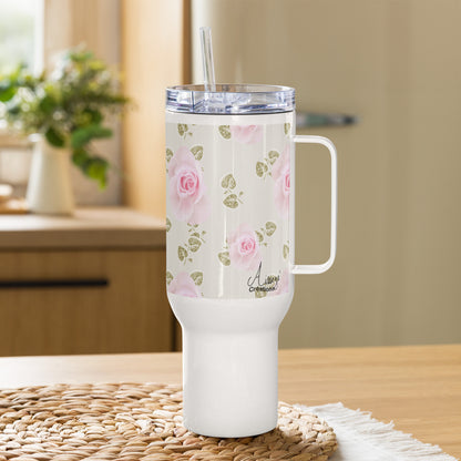 Mug avec anse "Roses douceur"