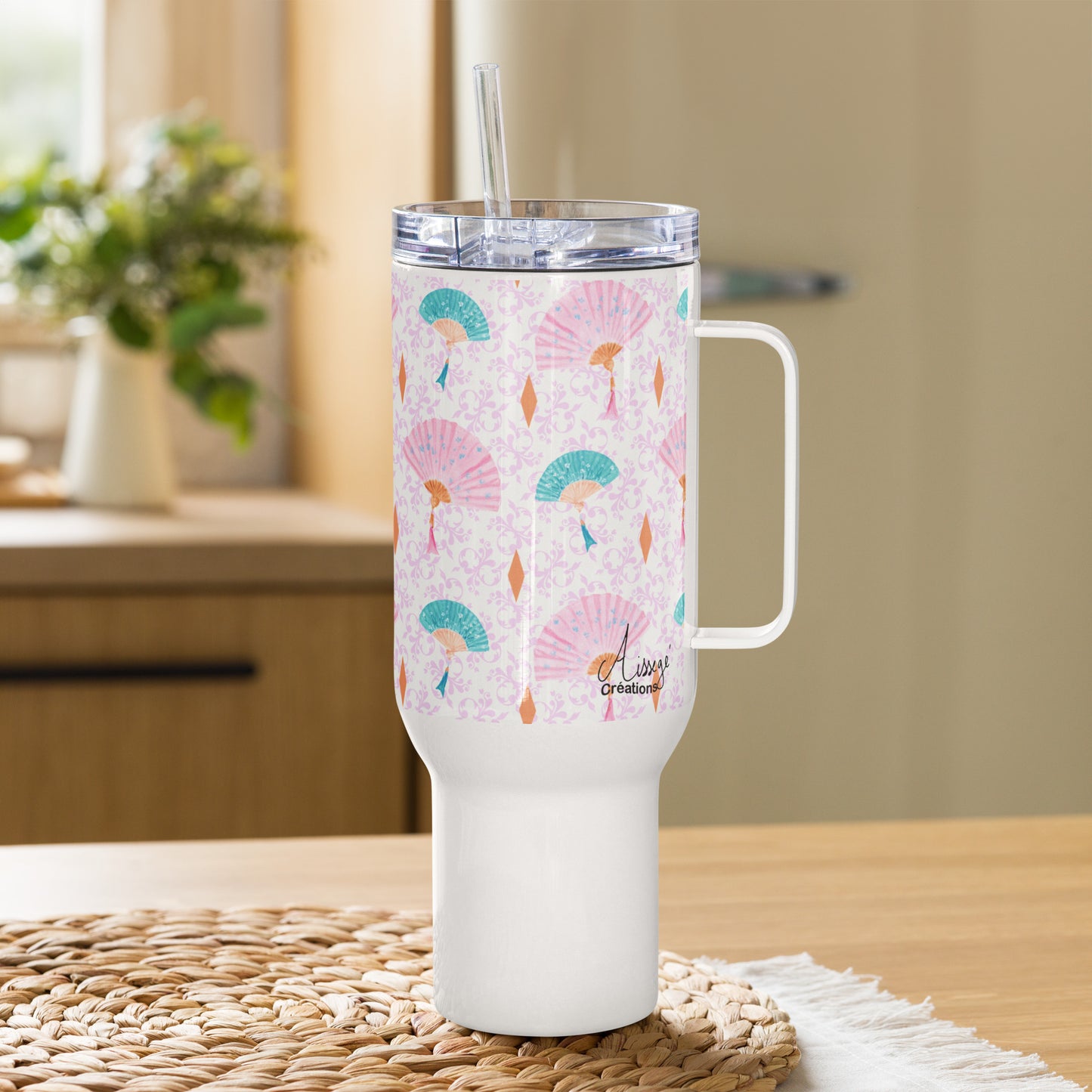 Mug avec anse "Les Eventails"