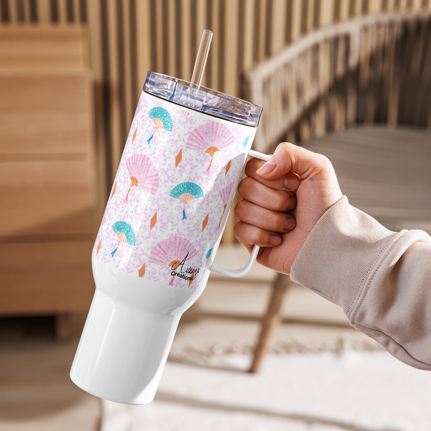 Mug avec anse "Les Eventails"