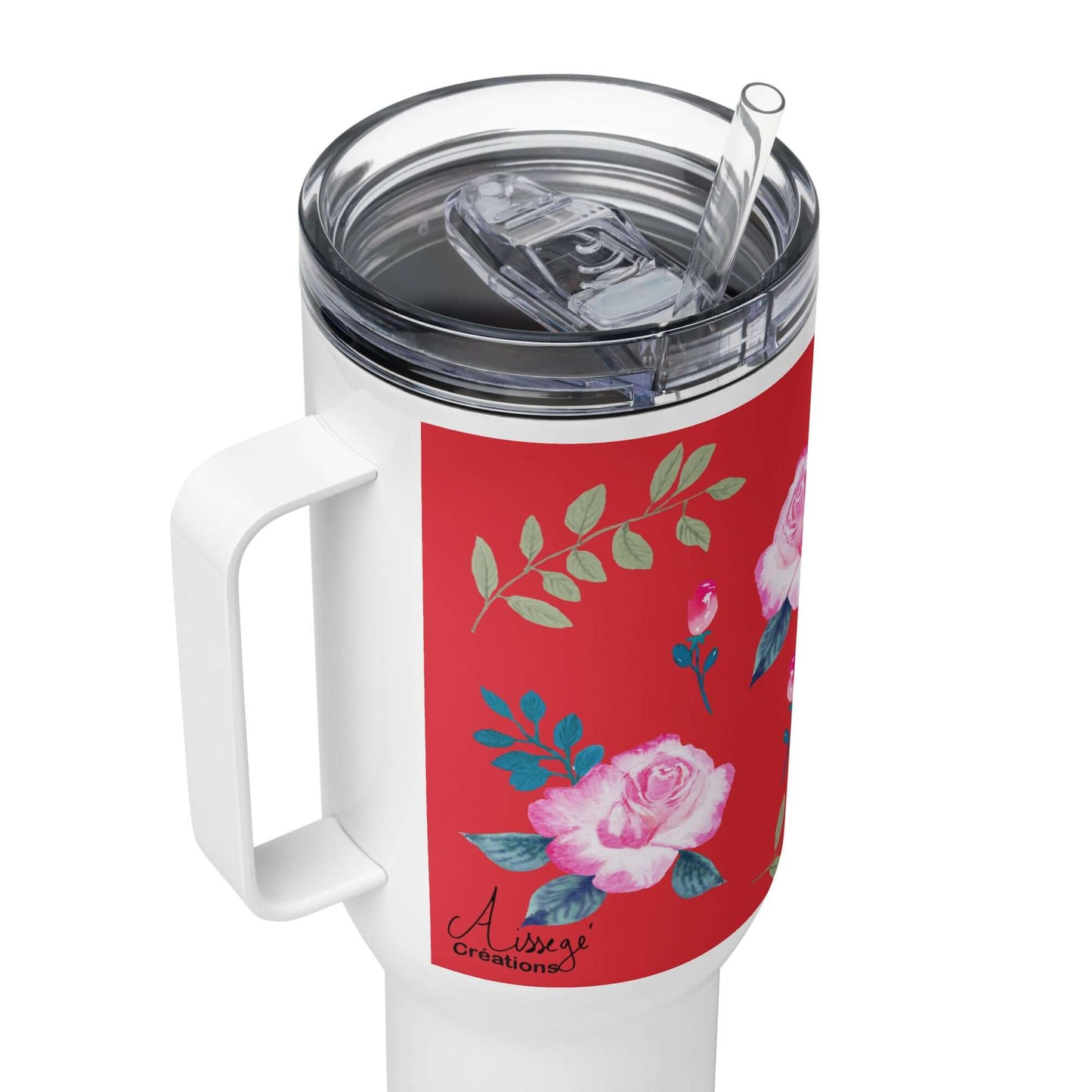 Mug avec anse "Roses du jardin"