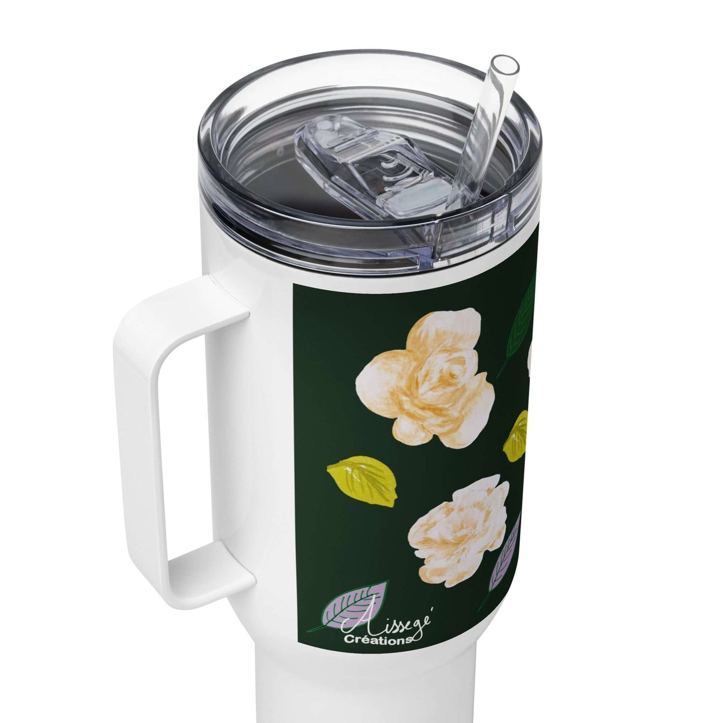 Mug avec anse "Roses d'Or"