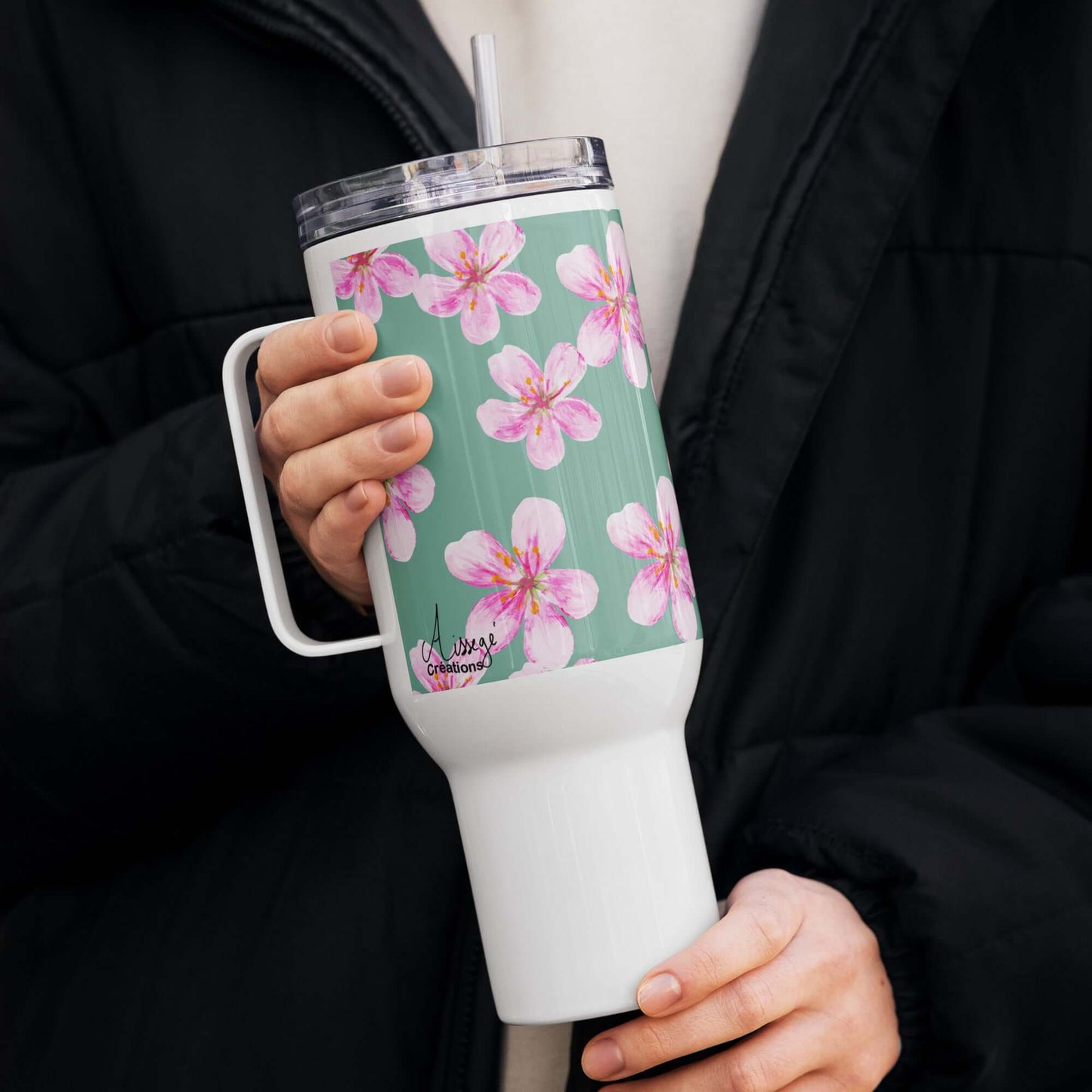 Mug avec anse "Petites Fleurs"