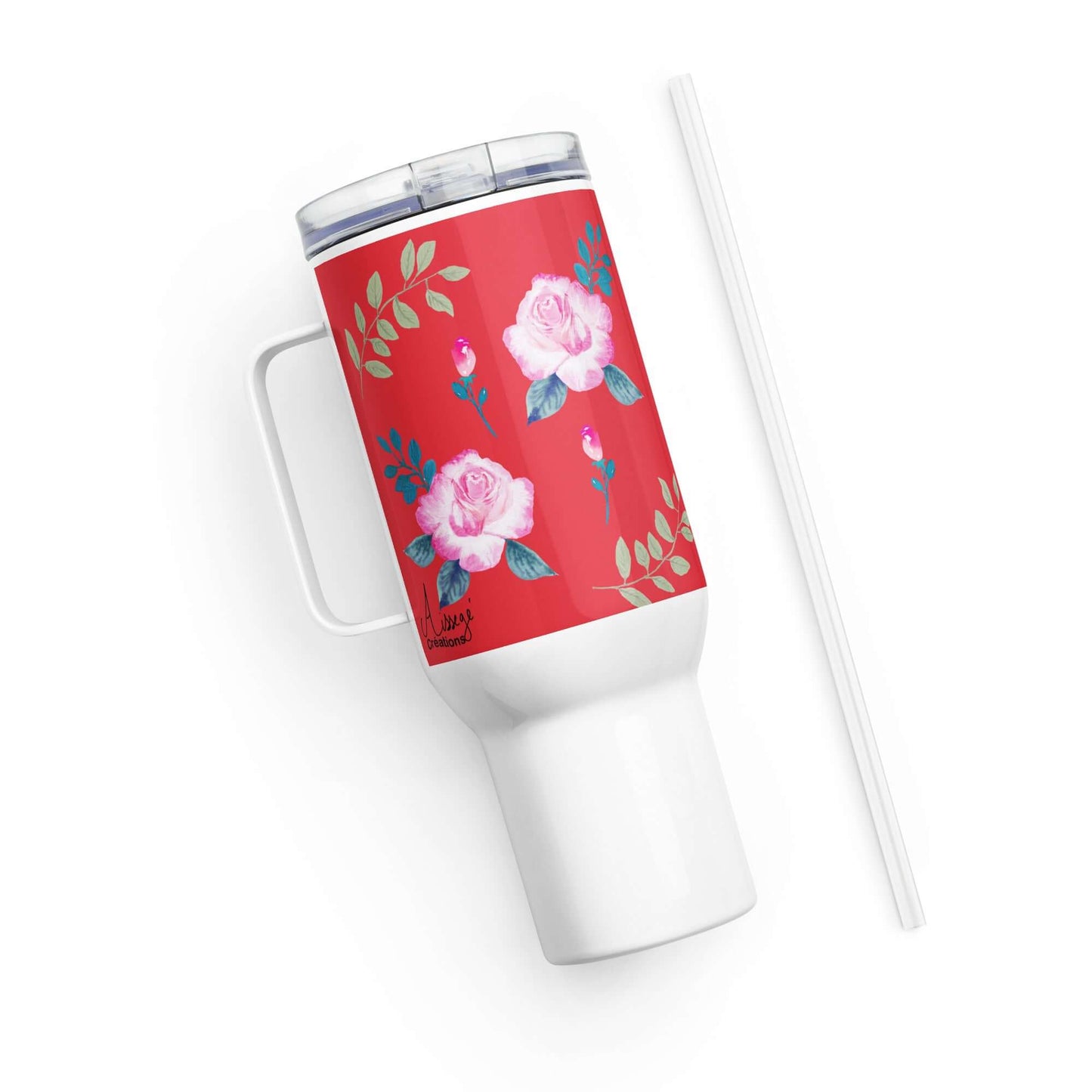 Mug avec anse "Roses du jardin"