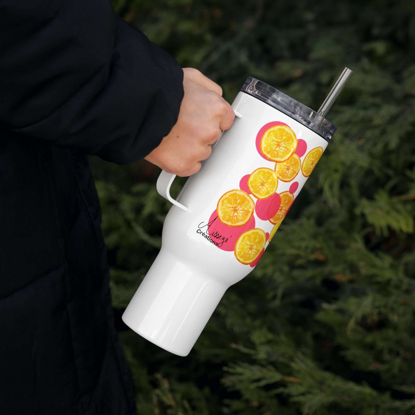 Mug avec anse "Oranges acidulées"