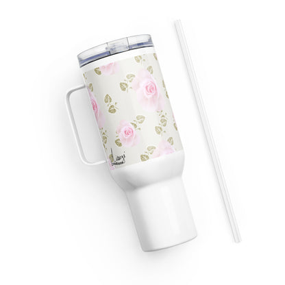 Mug avec anse "Roses douceur"