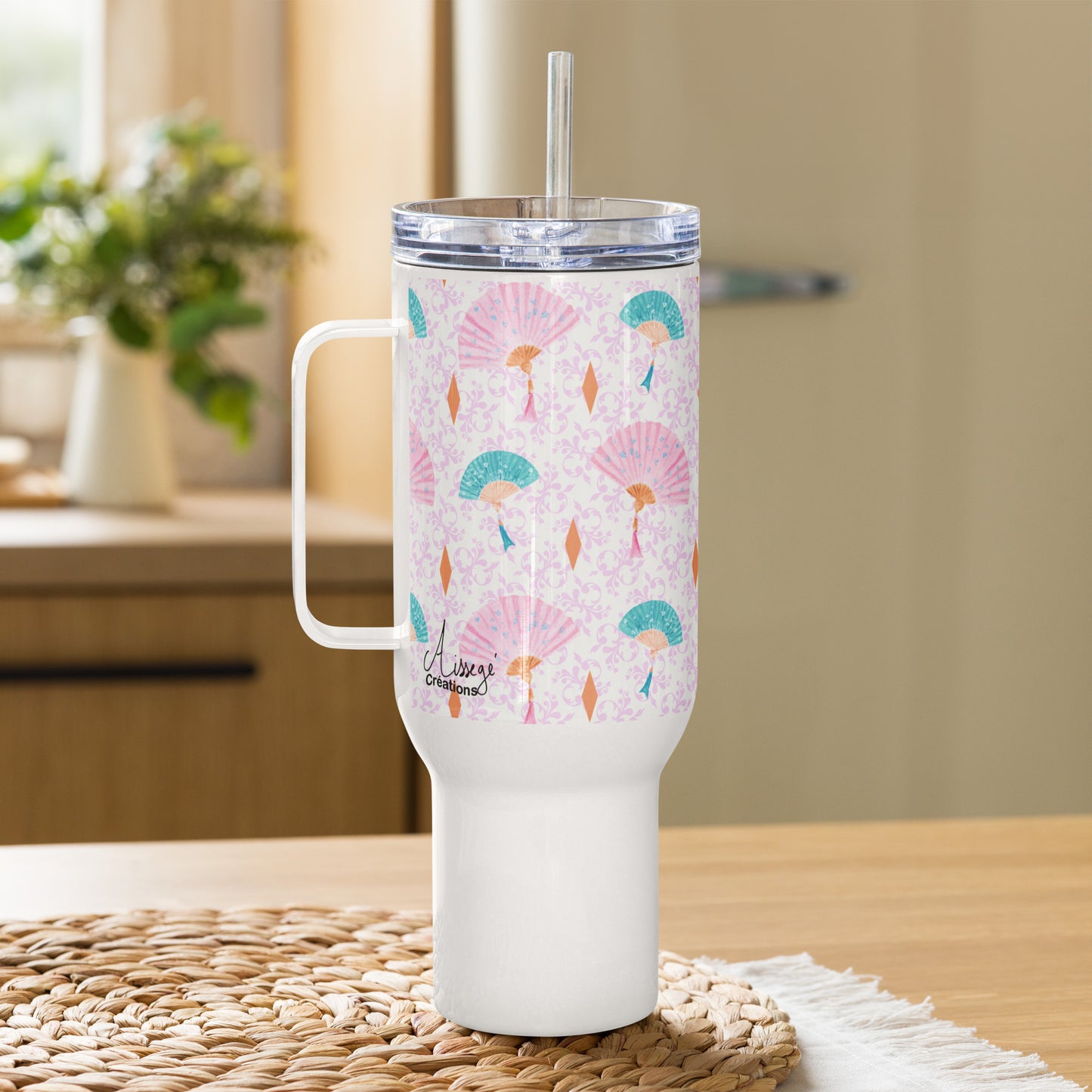 Mug avec anse "Les Eventails"