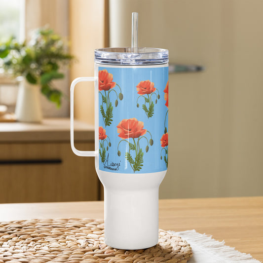 Mug avec anse "Coquelicots"