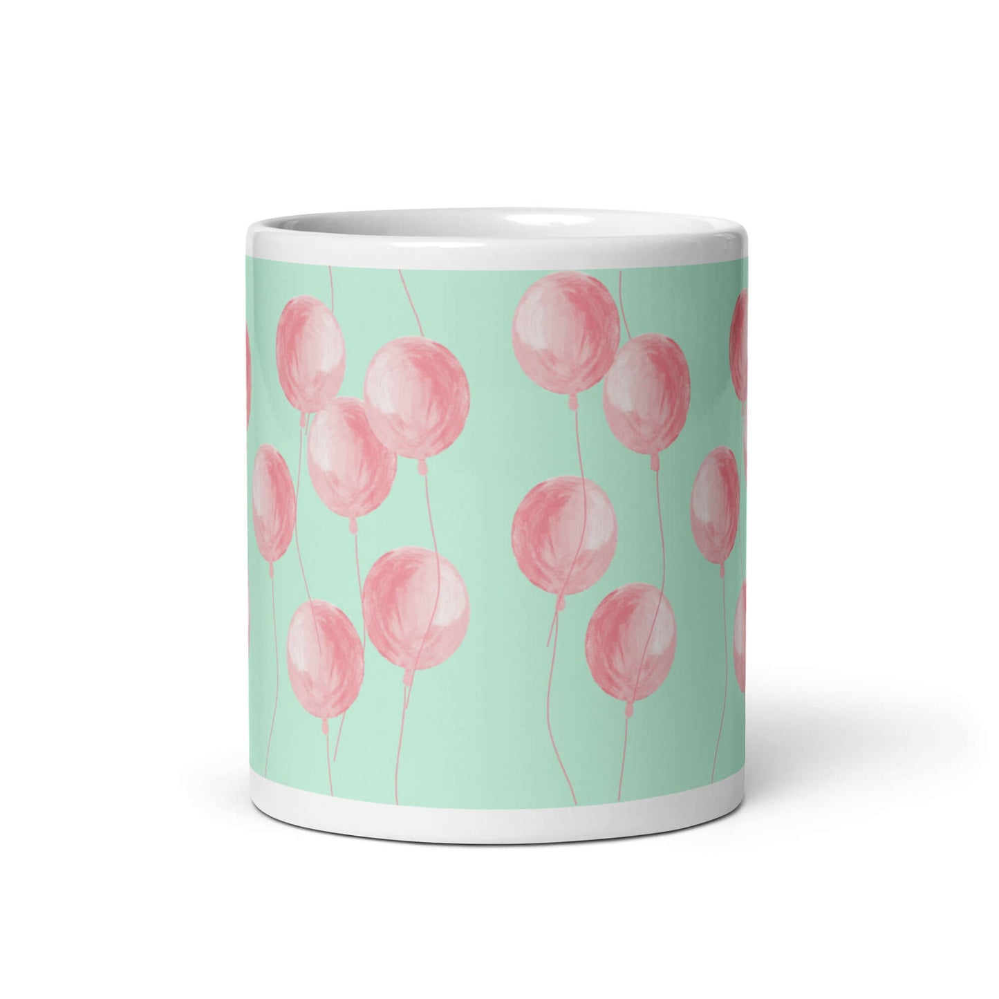 Glossy White Mug "The Balloons"