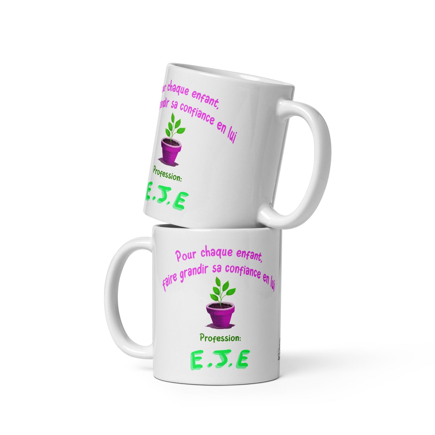 Mug Blanc Brillant "Confiance en soi 2, EJE"