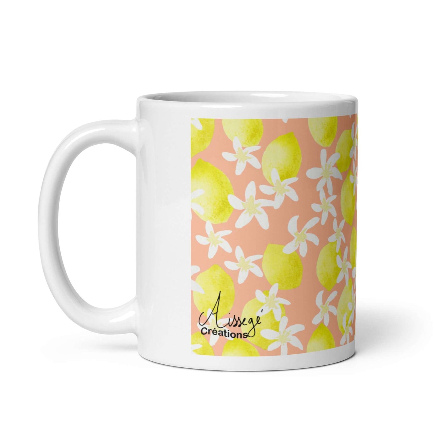 Mug Blanc Brillant "Citrons acidulés  "