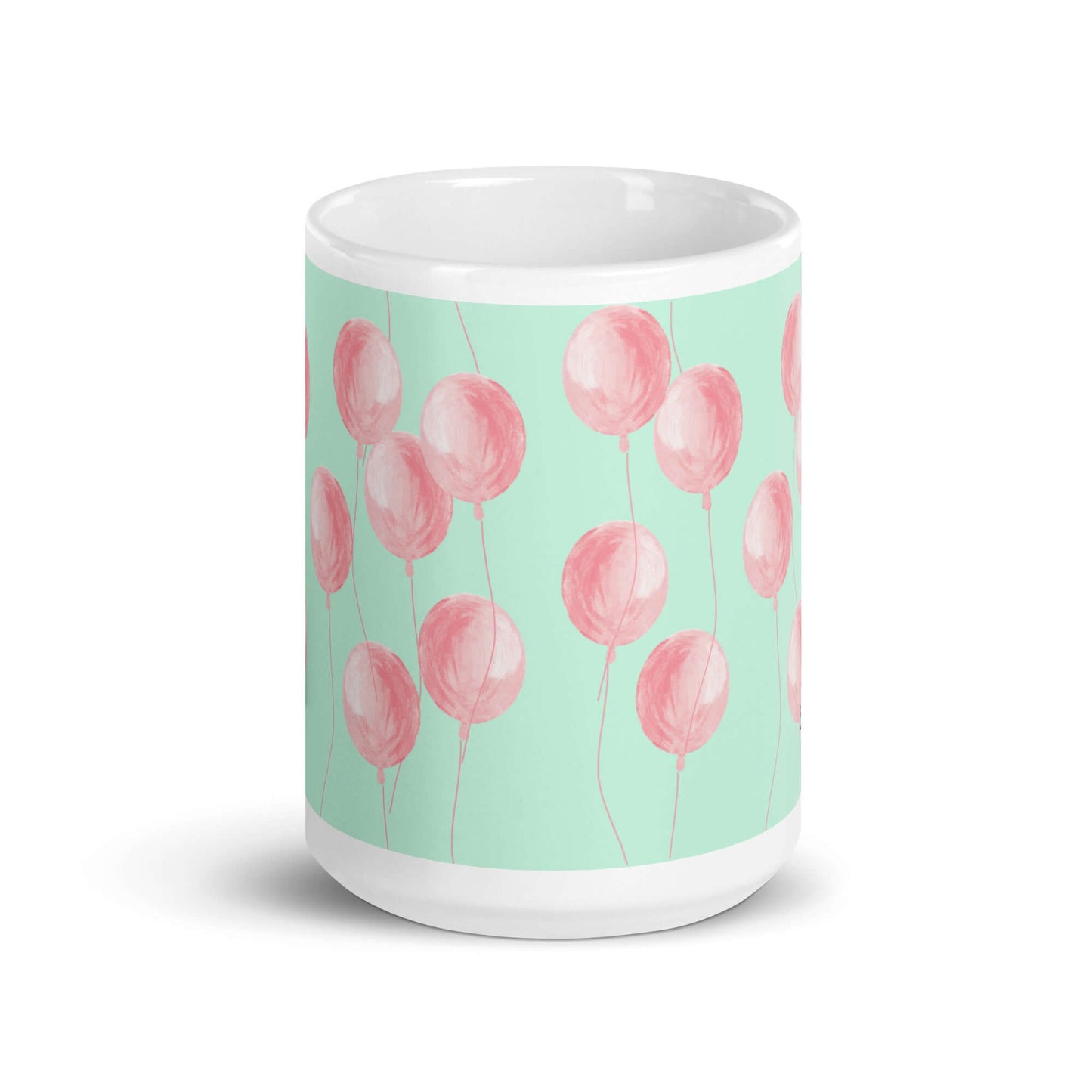 Glossy White Mug "The Balloons"