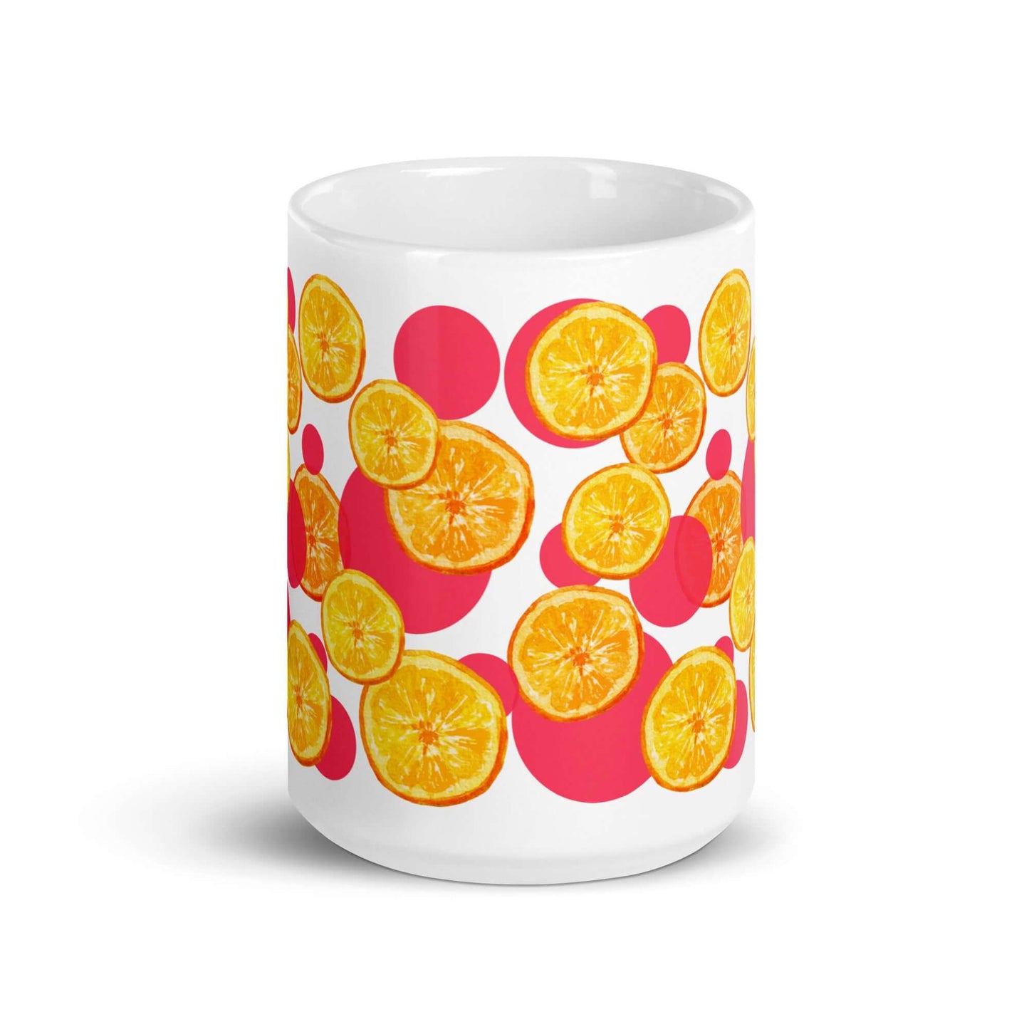 Mug Blanc Brillant " Oranges acidulées"