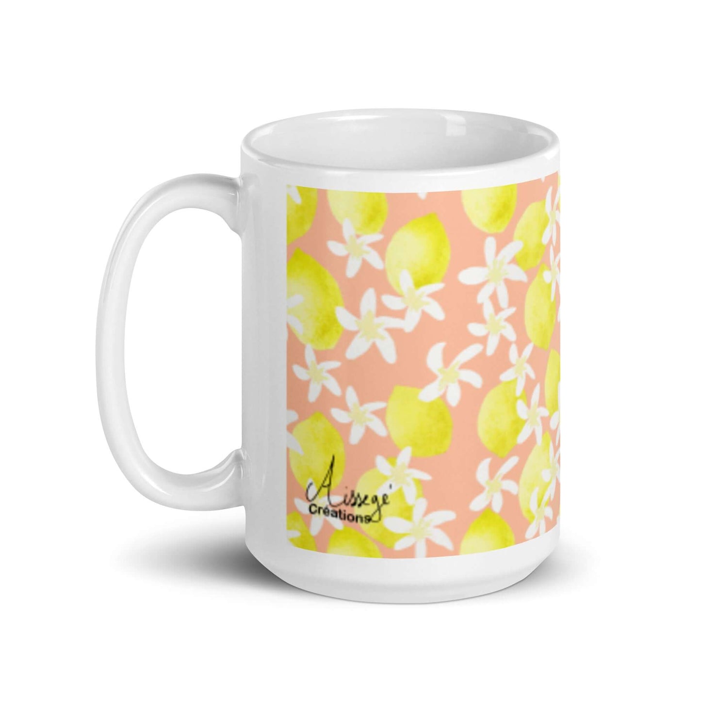 Mug Blanc Brillant "Citrons acidulés  "