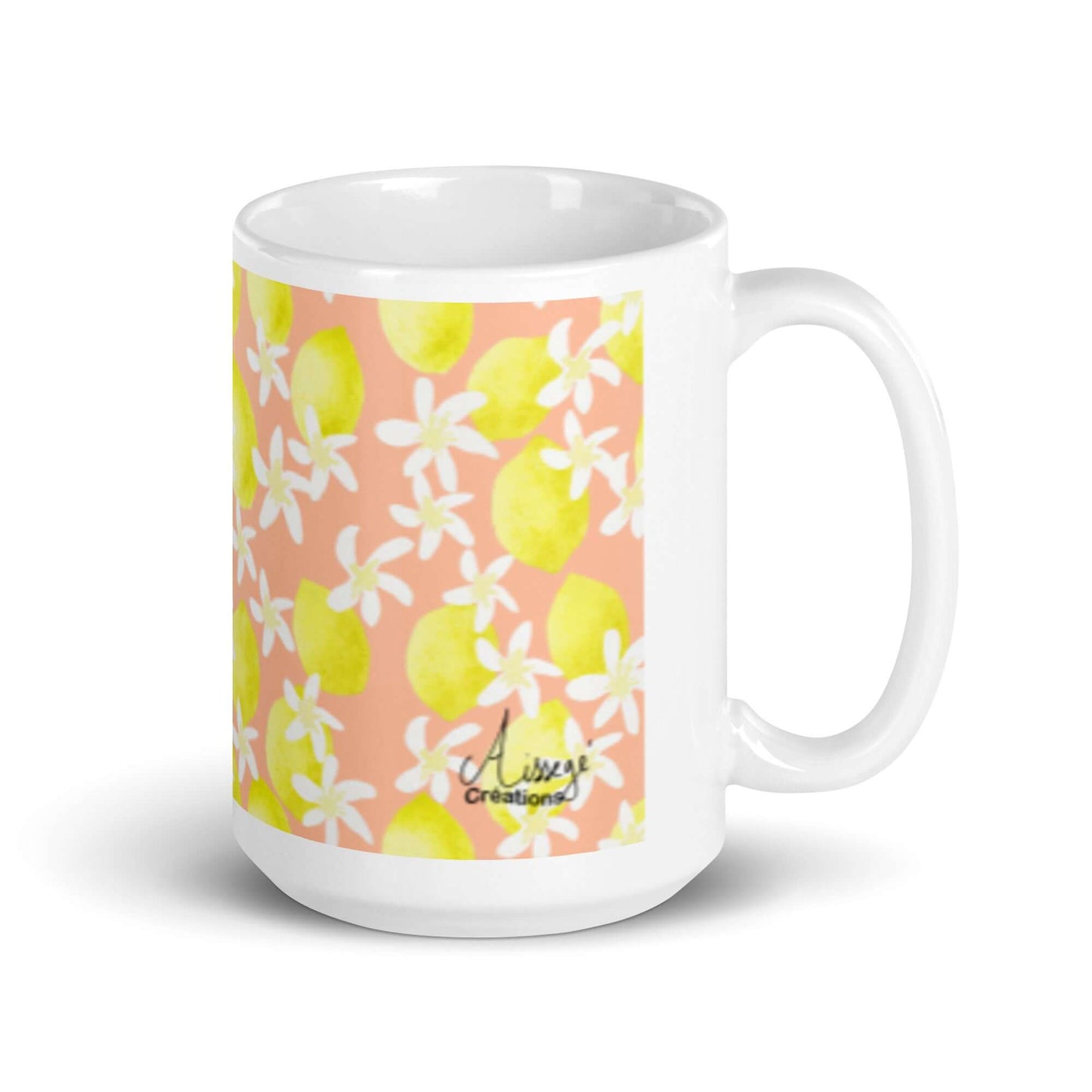 Mug Blanc Brillant "Citrons acidulés  "