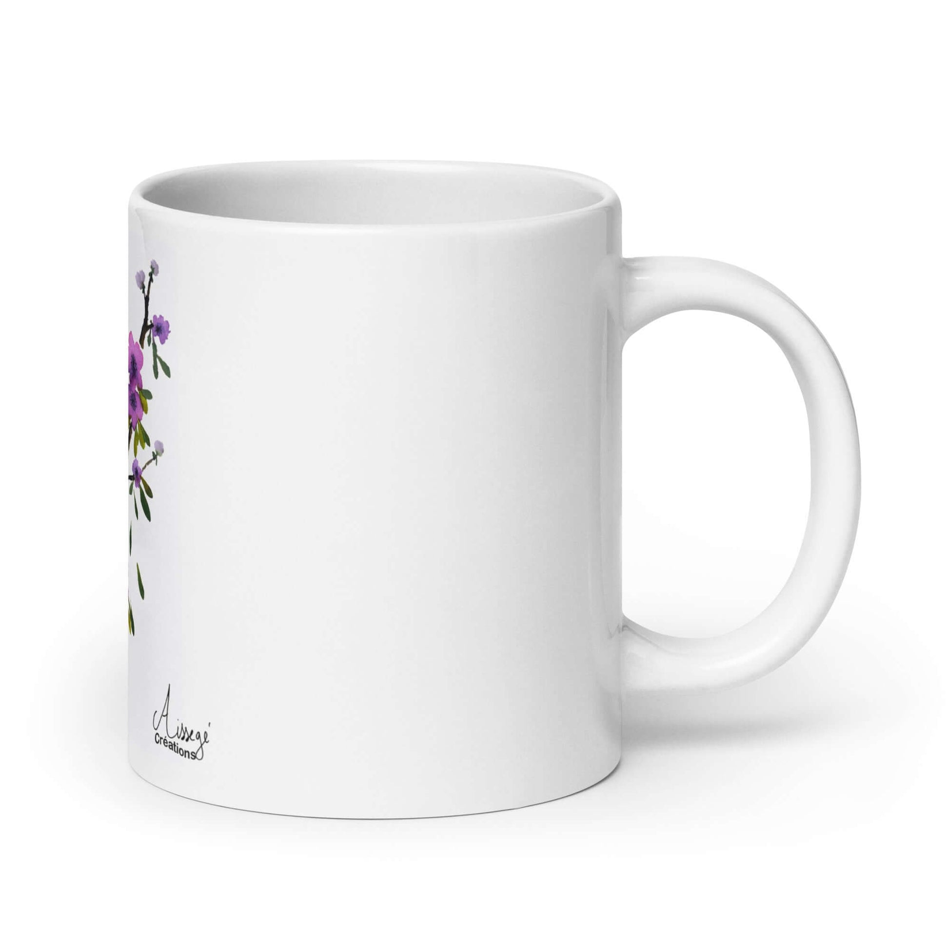 Mug Blanc Branche fleurie - Idéal pour vos boissons